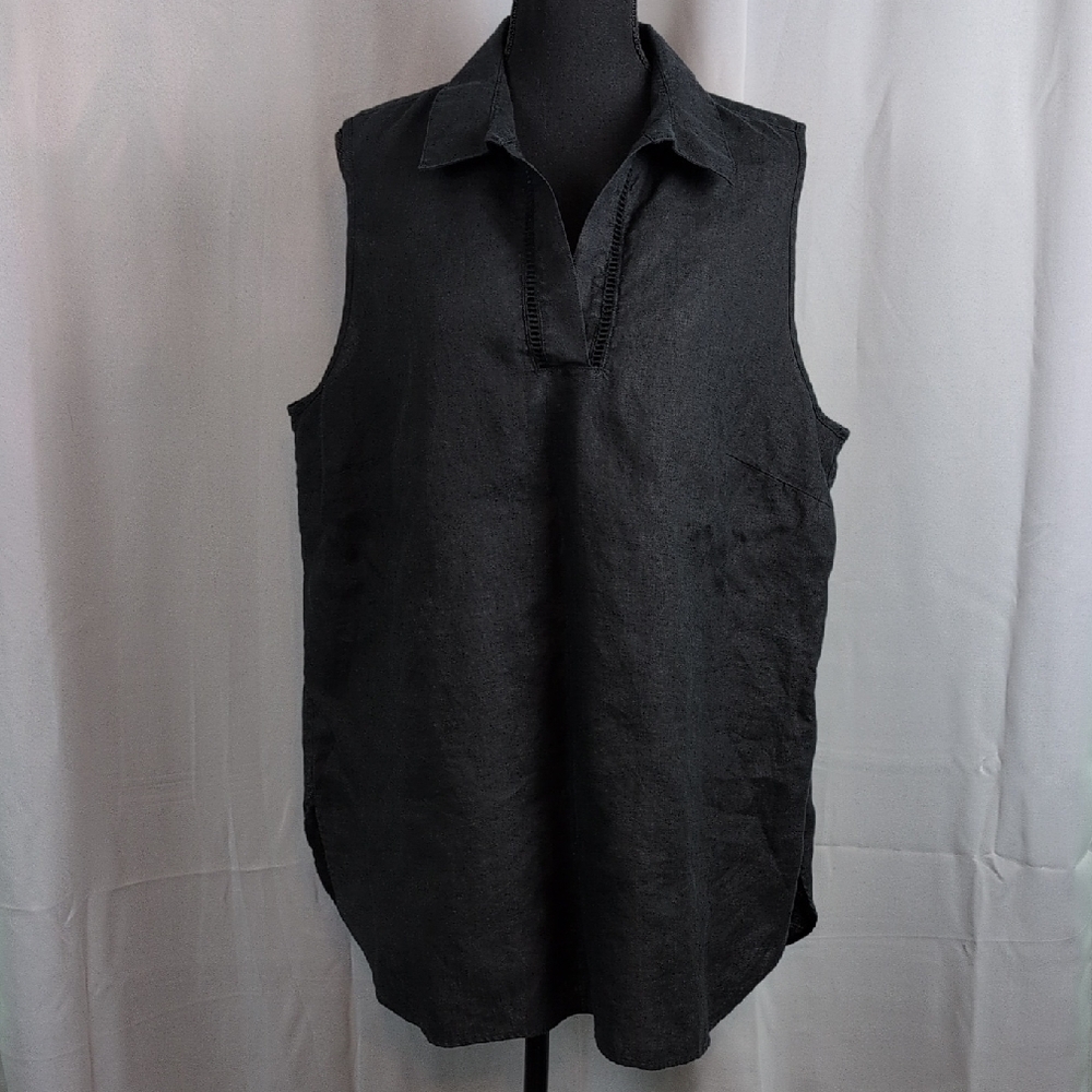 Chico's Charcoal Sleeveless Blouse